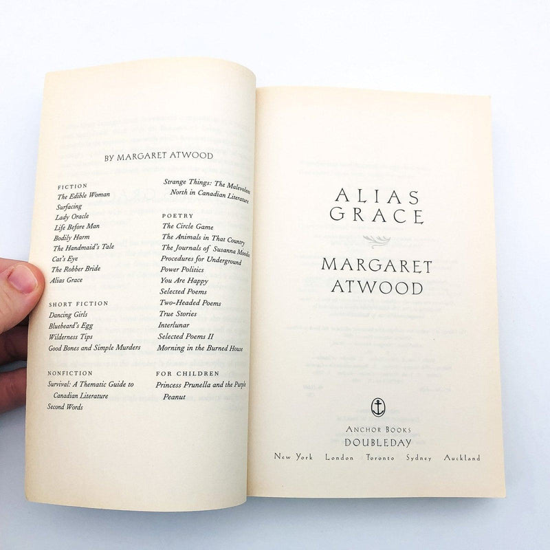 Alias Grace Paperback Margaret Atwood 1997 19th Century Women Murderers Trials 6