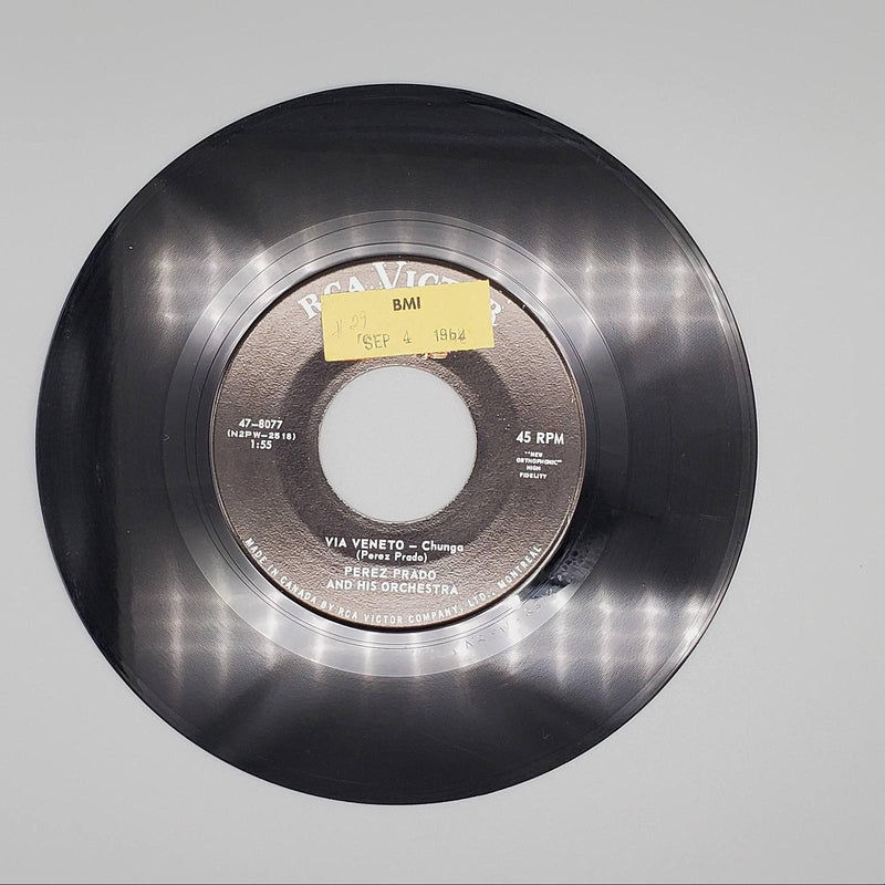 Perez Prado And His Orchestra Via Veneto / La Ragazza Single Record 1962 1