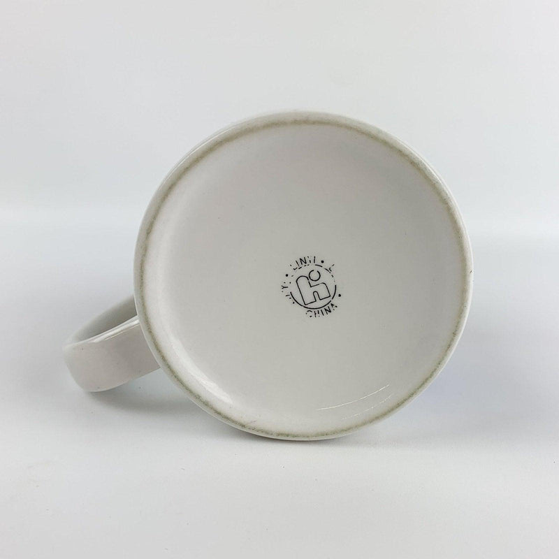 Pier 1 Imports For A Change Coffee Mug Cup White Blue Print Store Promotion 8