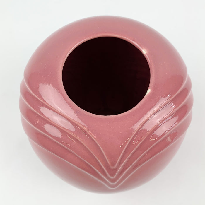 McCoy Pottery Vase Pink Dusty Rose Mauve Vintage Art Deco Revival 8.25 Inch #449