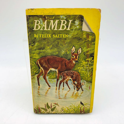 Felix Salten Book Bambi Paperback 1966 Losing Parents Love Death Wild Roe Deer 1