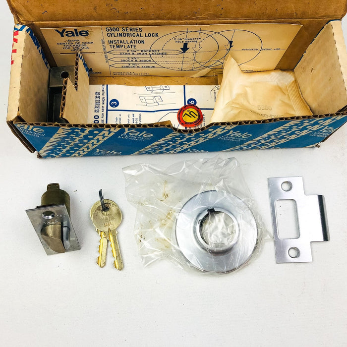 Yale Service Station Lock Lockset BR5312 Brandywine 380N US26D Satin Chrome New 12