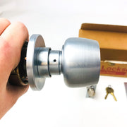 Yale Storeroom Closet Door Knob Lockset BR5405 26D Satin Chrome NOS ADA Strike 6