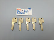 5x Yale EN13 Key Blanks JF Keyway Nickel Silver 5 Pin NOS 3