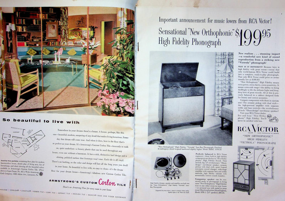 House Beautiful Magazine August 1954 Home Organization Storage Ideas Cook Meat 4