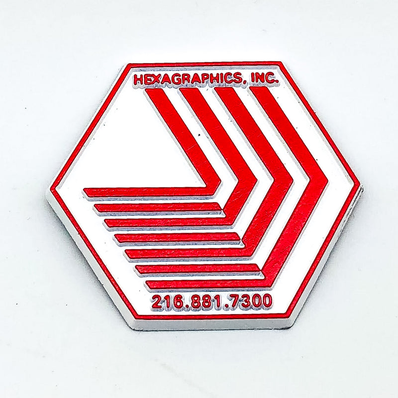 Vintage Refrigerator Magnet Hexagraphics Inc Design Art Deco Cleveland Ohio