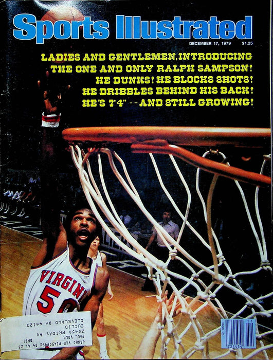 Sports Illustrated Magazine Dec 17 1979 Virginia Freshman Ralph Sampson