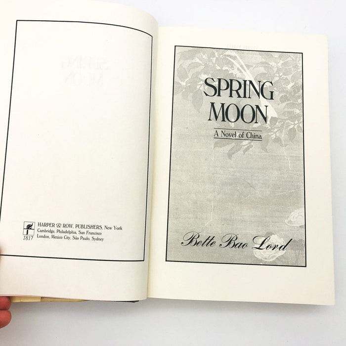 Spring Moon Hardcover Bette Bao Lord 1981 Mandarin Family China Saga Struggles 8