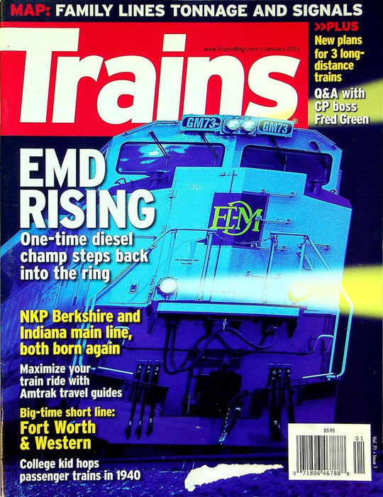 Trains Magazine January 2011 Vol 71 No 1 EMD Rising, Champ Steps Back In Ring