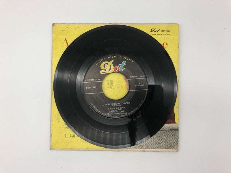 Pat Boone A Date With Pat Boone Record 45 RPM 7" EP DEP-1055 Dot Records 1957 4