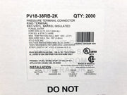 Panduit PV18-38RB-2K Vinyl Insulated Ring Terminal Red 18 AWG #10 Stud 2000pk 2