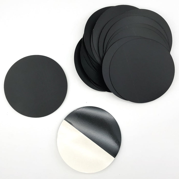 25PK Black Acrylic Circle Discs Round Plexiglas Laser Cut Sheet 5-1/8" x 1/32" 1