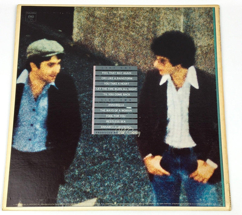 Craig Fuller Eric Kaz Record 33 RPM LP JC 35324 Columbia 1978 Picture Sleeve 2