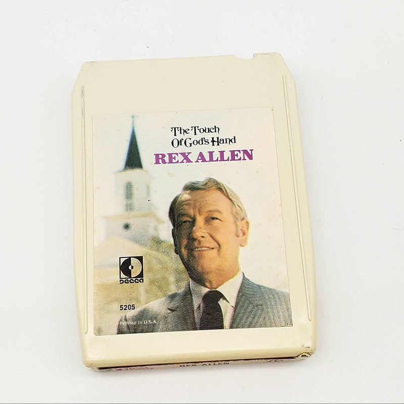 Rex Allen The Touch Of God's Hand 8-Track Tape Album Decca 1970 DL 75205