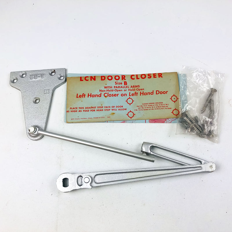 LCN Size B Potbelly Closer Arm PAR REG NH ALUM Parallel Mount Regular Non-Handed