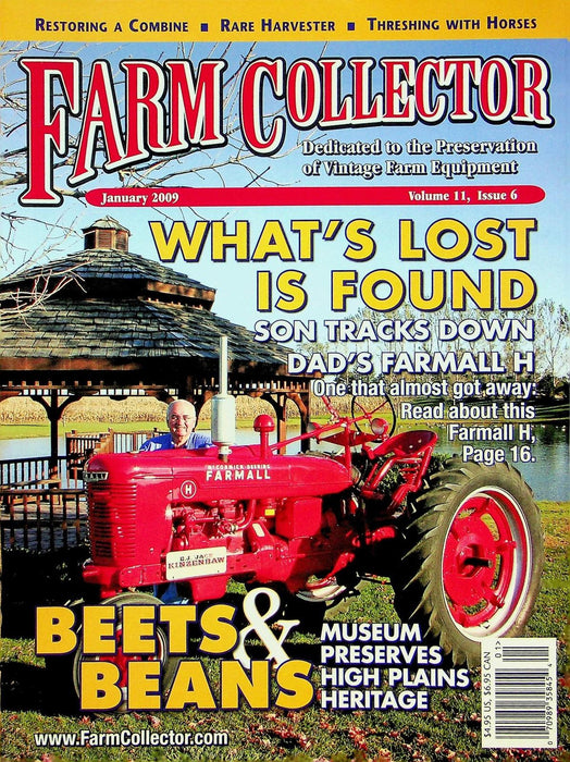 Farm Collector Magazine January 2008 Vol 11 # 6 Farmhall H, Beets & Beans