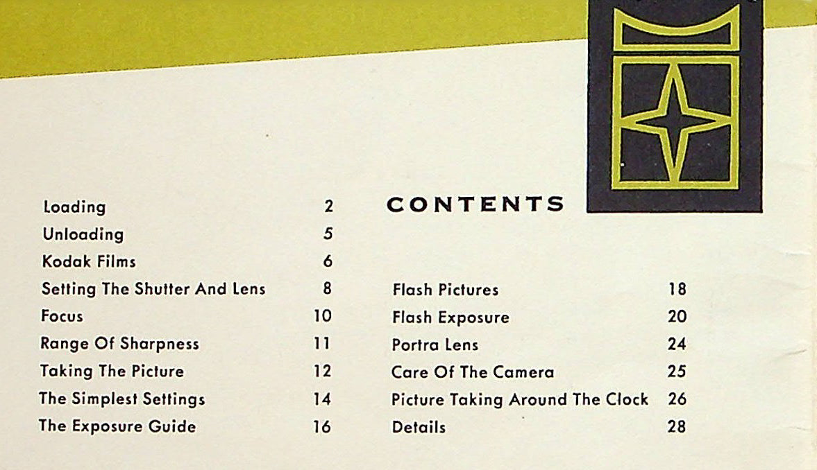 Kodak Signet 35 (35mm) Camea Instruction Book / Manual 1955