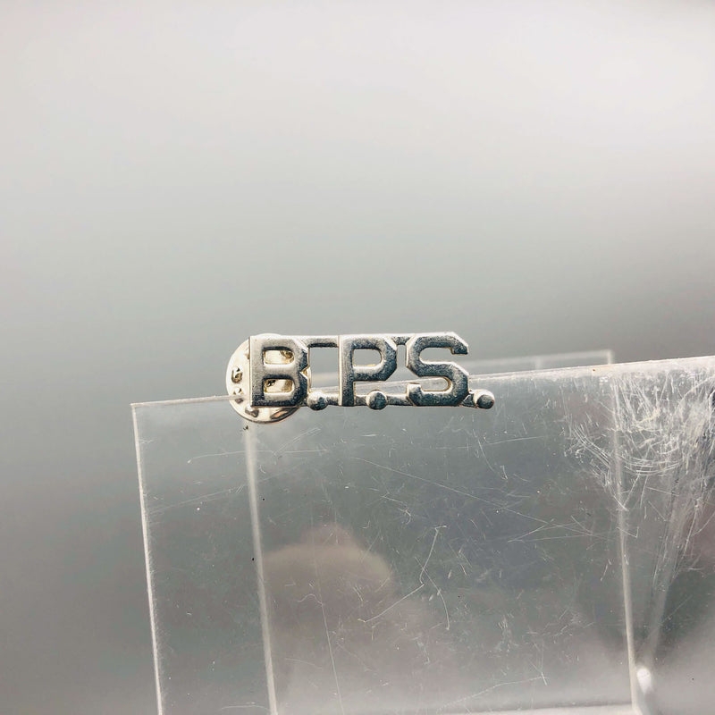 Military Collar Insignia Pinback Pin BPS B. P. S. Abbreviation Initials Device 1 5