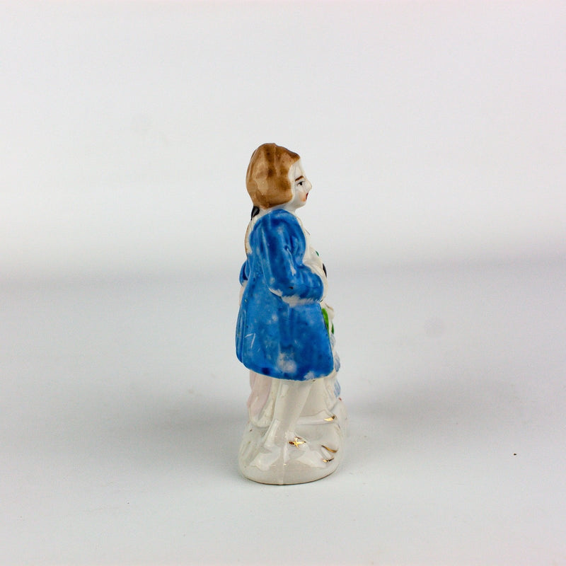 Occupied Japan Victorian Man Woman Couple Standing Figurine 4 Inches 2