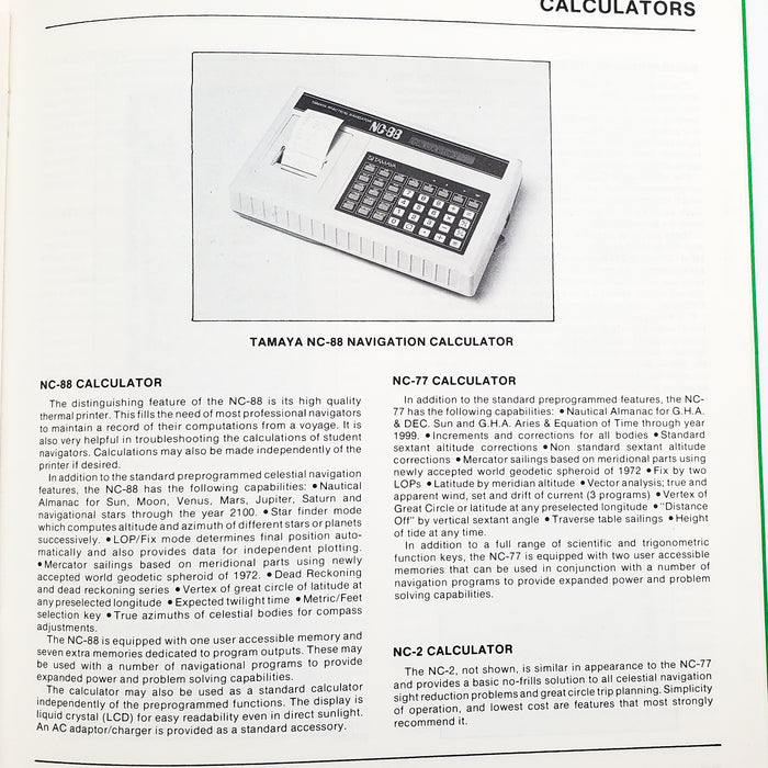 Celestaire Marine & Air Navigation Catalog 1985 Sextants, Compasses & More