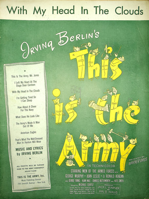 Vintage Sheet Music I Left My Heart At The Stage Door Canteen This Is The Army 2 1