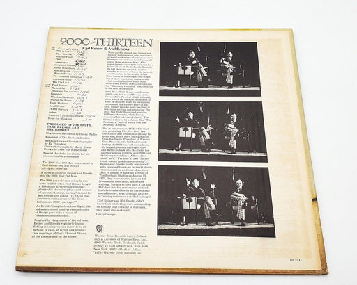 Carl Reiner & Mel Brooks 2000 And Thirteen 33 RPM LP Record Warner 1973 BS 2741 2