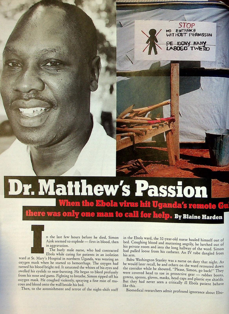 New York Times Magazine February 2001 Ebola in St. Mary's, Terrance Howard 3