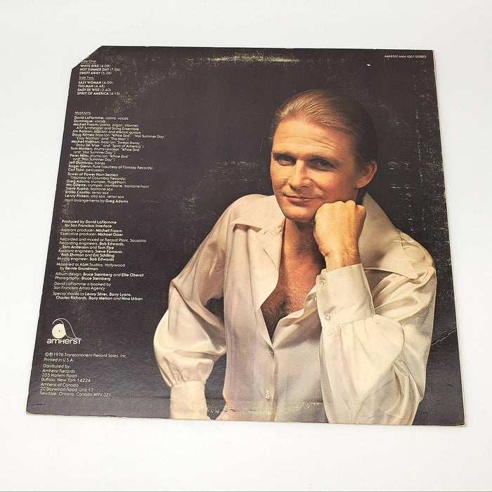 David LaFlamme White Bird LP Record Amherst Records 1976 AMH-1007 2