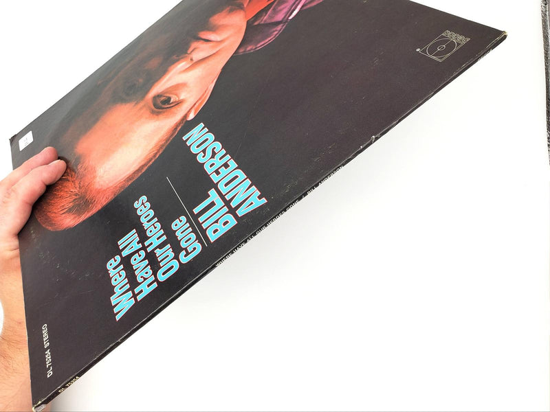 Bill Anderson Where Have All Our Heroes Gone LP Record Decca 1970 DL 75254 3