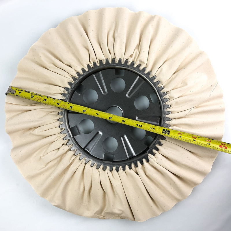 16" Buffing Polishing Pad Cloth Wheel 7" Hub 1-1/4 Hole 16 Ply Ventilated Bias 8