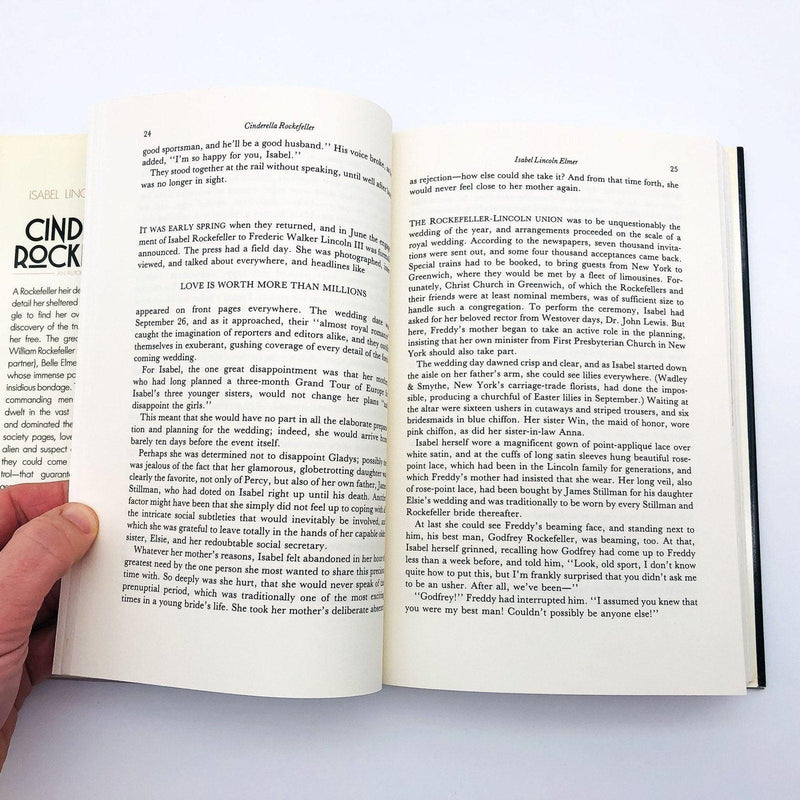 Cinderella Rockefeller Hardcover Isabel Lincoln Elmer 1987 Christian Biography 10