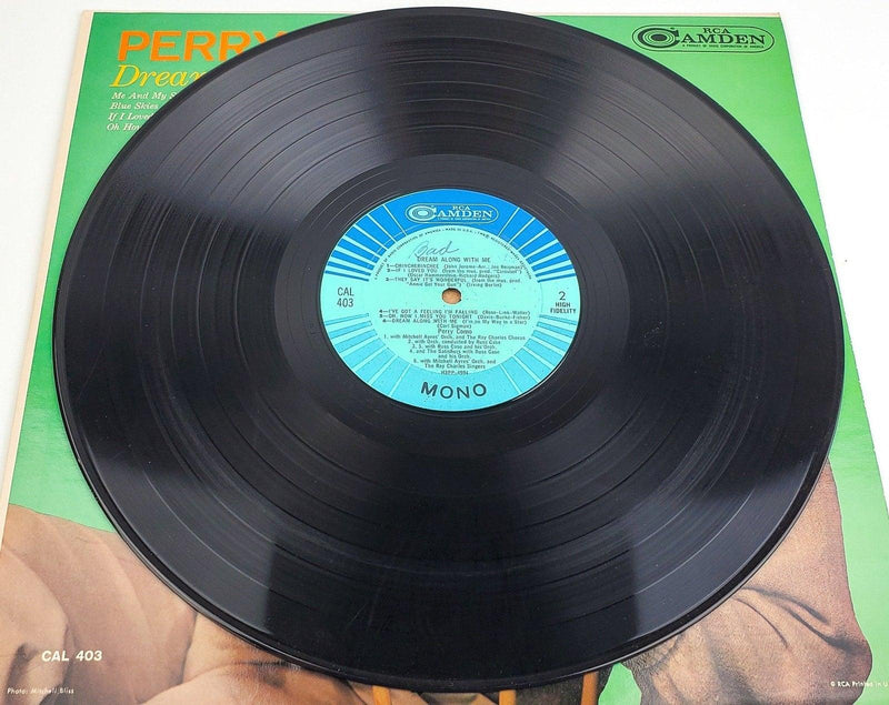 Perry Como Dream Along With Me 33 RPM LP Record RCA 1957 CAL 403 6