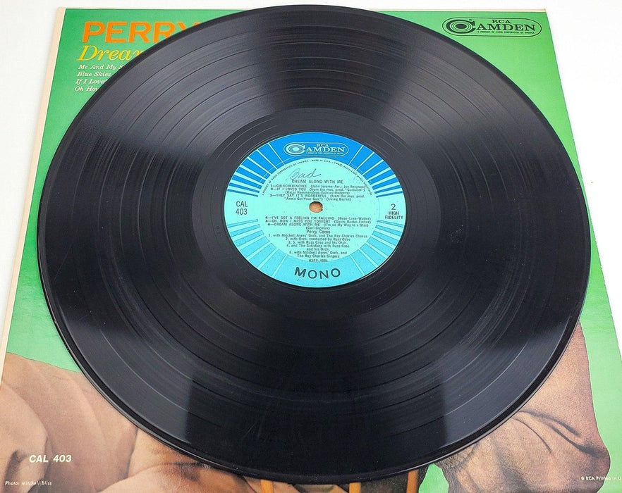 Perry Como Dream Along With Me 33 RPM LP Record RCA 1957 CAL 403 6