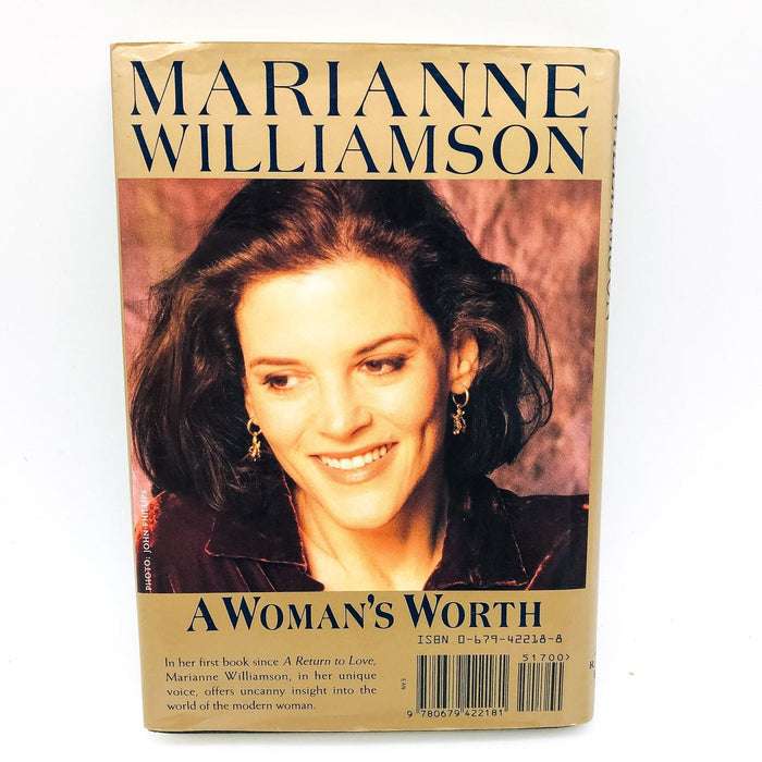 A Woman's Worth Hardcover Marianne Williamson 1993 Religious Life Psychology 2