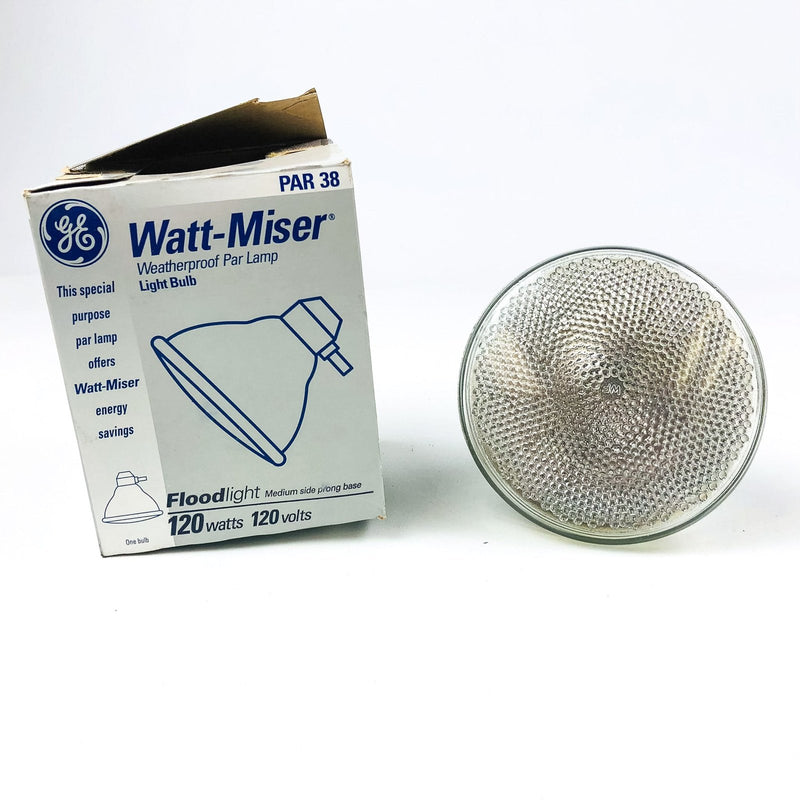 GE Lighting Flood Light 80313 Light Bulb 120 Watts Volts Medium Side Prong PAR38 1