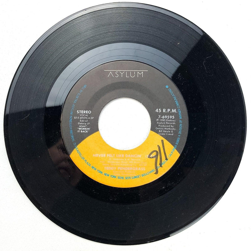 Teddy Pendergrass 45 RPM 7" Single Never Felt Like Dancin' / Love Emergency 2