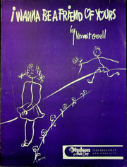 Vintage Childrens Sheet Music I Wanna Be A Friend Of Yours 1947 Kermit Goell 1