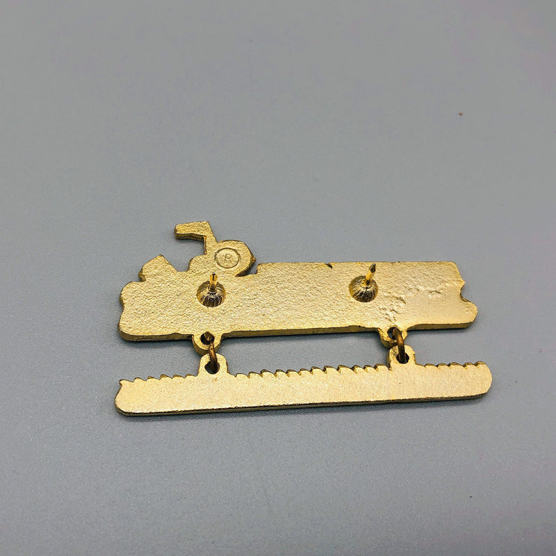 Vintage Lions Club Lapel Pin Pinback Alabama Montreal Canada Tugboat On The Move