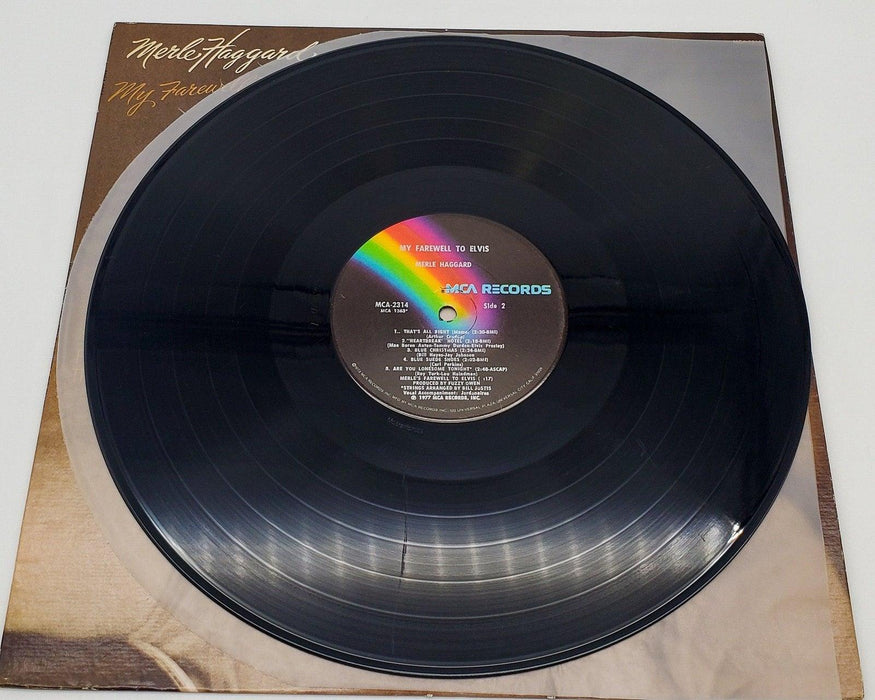 Merle Haggard My Farewell To Elvis 33 RPM LP Record MCA Records 1977 MCA-2314 6
