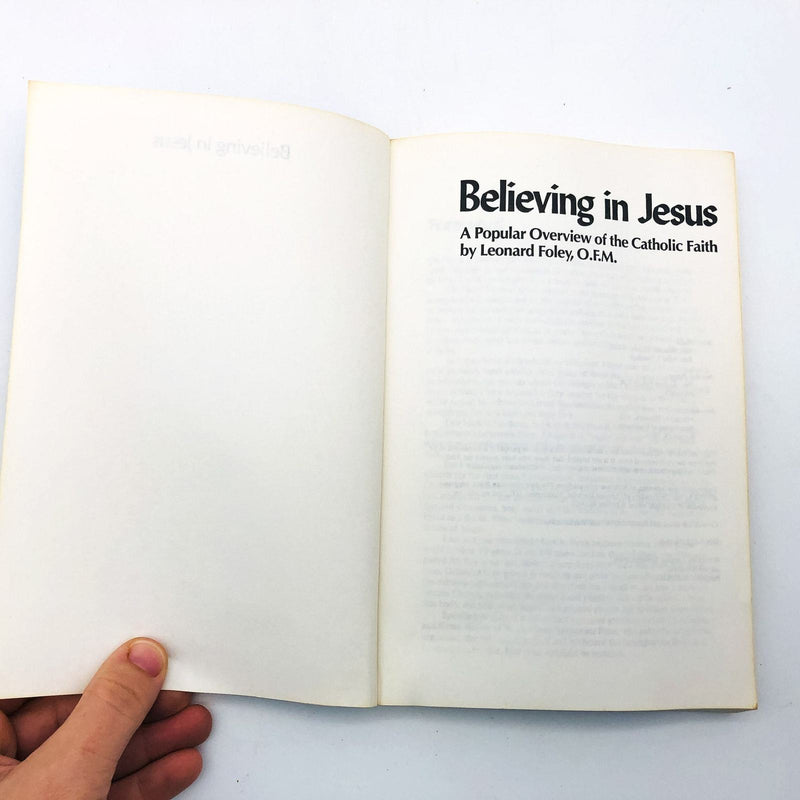 Believing In Jesus Paperback Leonard Foley 1981 Catholic Faith Overview History 6