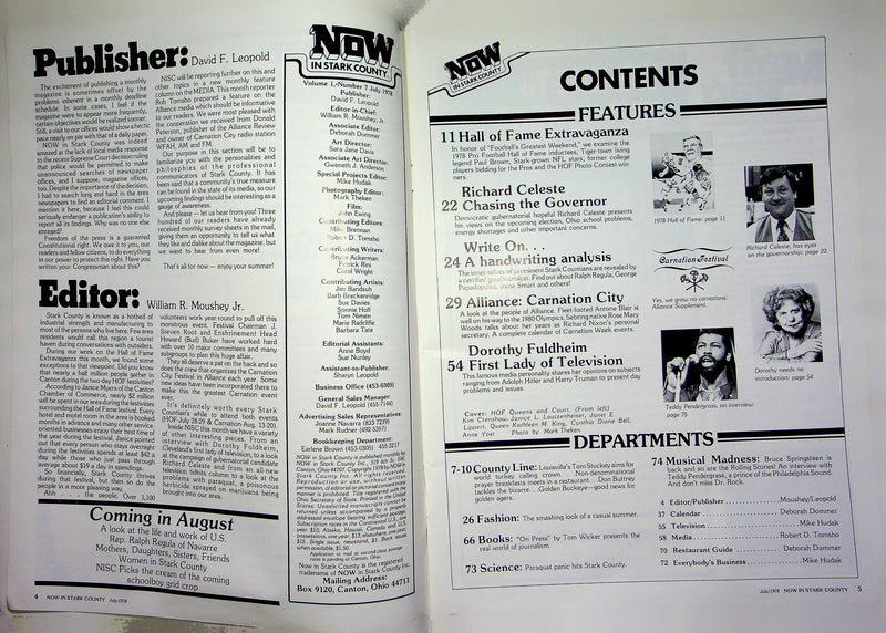 Now In Stark County Magazine Alliance Ohio Carnation Football Hall Fame 1978