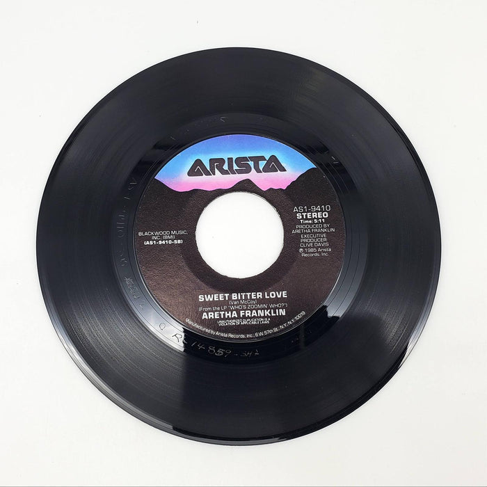Aretha Franklin Who's Zoomin' Who Single Record Arista 1985 AS1-9410 4