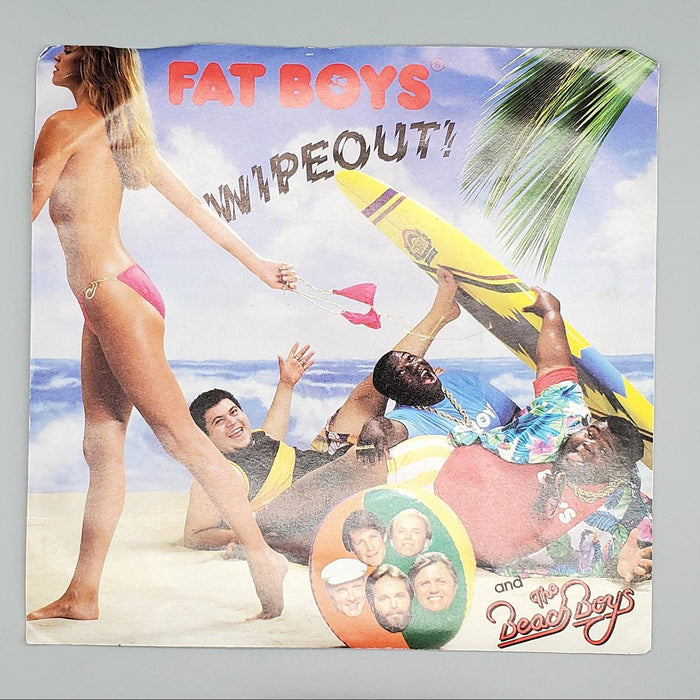 Fat Boys & Beach Boys Wipeout! Single Record Tin Pan Apple 1987 885 960-7 1