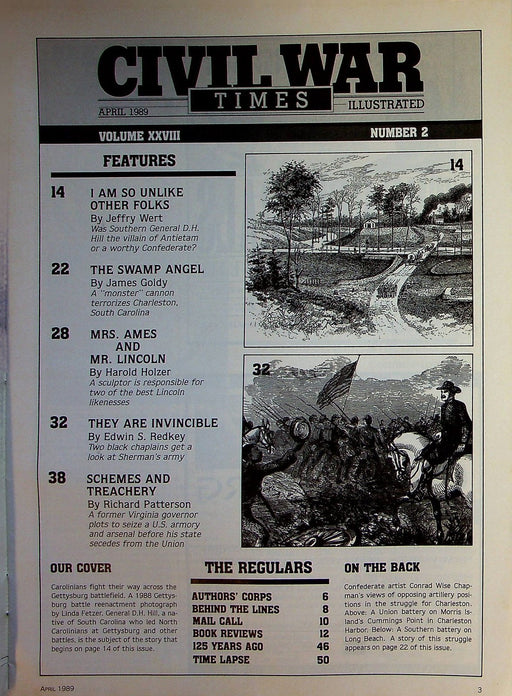 Civil War Times Magazine April 1989 Vol XXVIII 2 Villian of Antietam 2