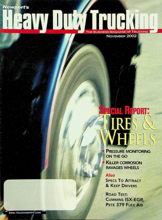 Heavy Duty Trucking Magazine November 2002 Vol 81 # 11 Tires & Wheels