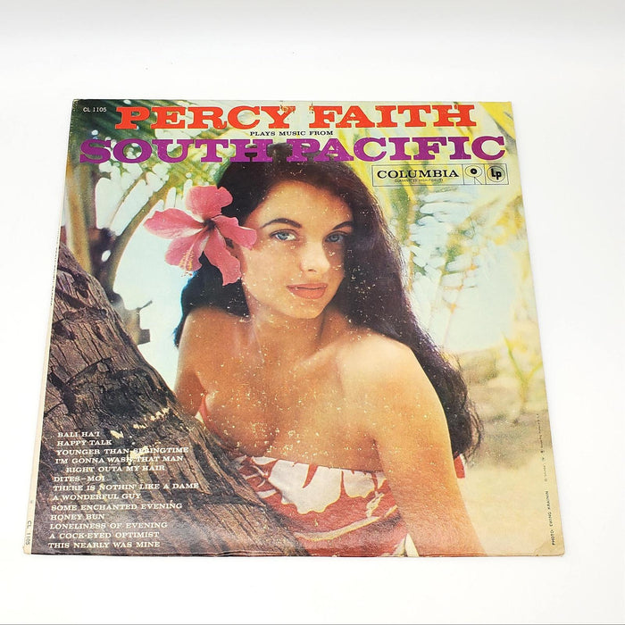 Percy Faith Plays Music From South Pacific LP Record Columbia 1958 CL 1105 1