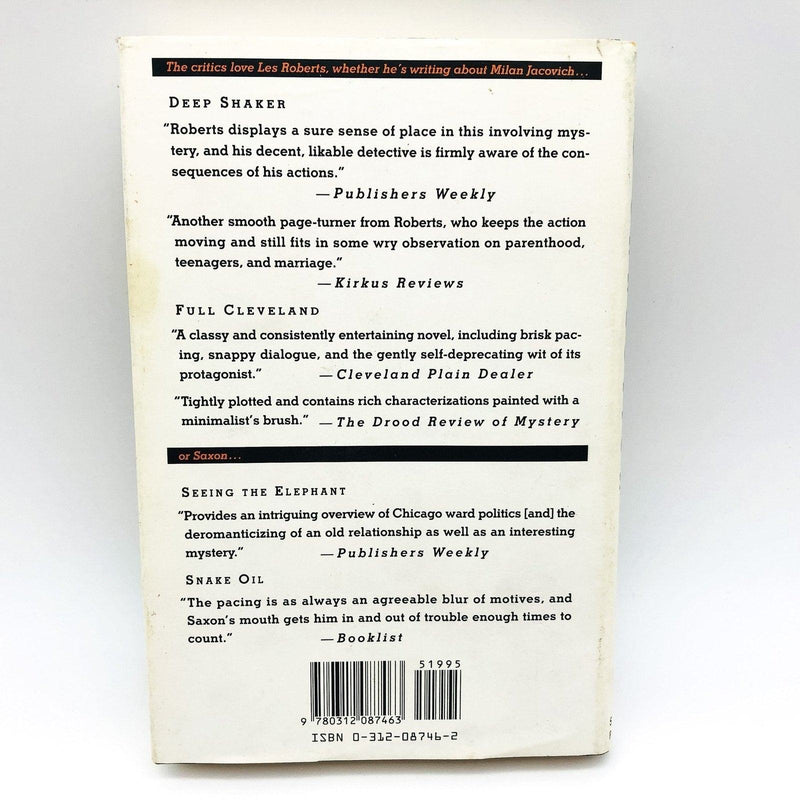 The Cleveland Connection Hardcover Les Roberts 1993 Milan Jacovich 1st Ed Signed 2