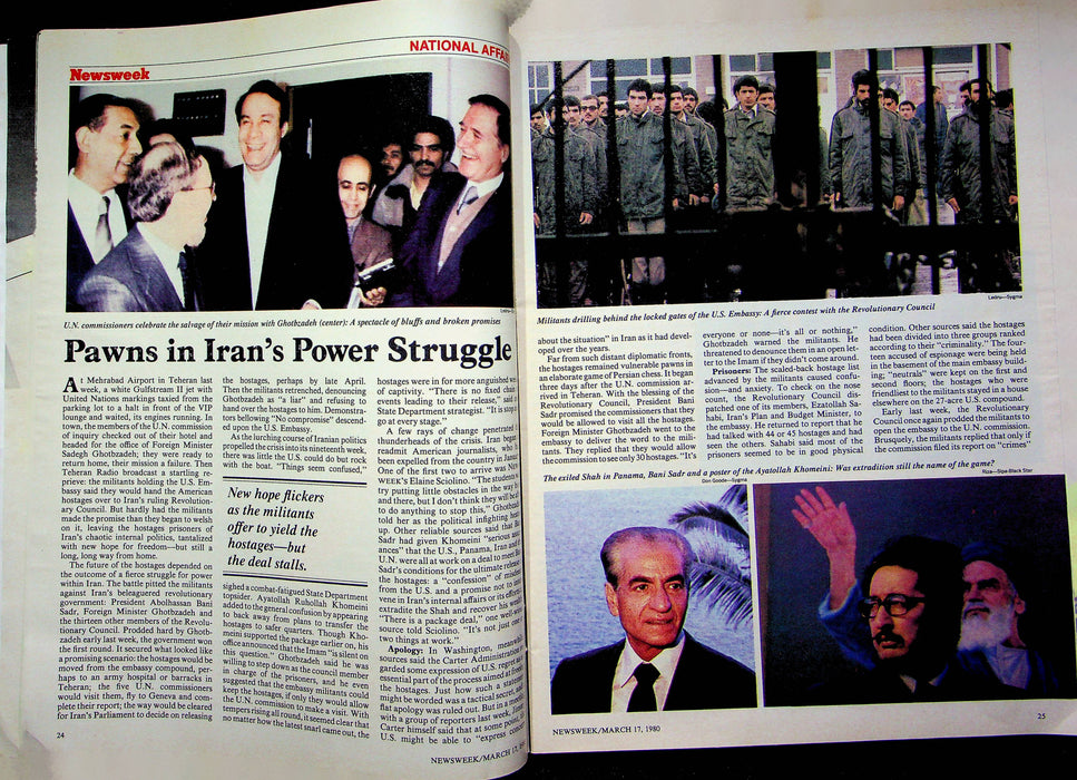 Newsweek Magazine March 17 1980 Iran Revolutionary Ghotbzadeh American Hostages 3