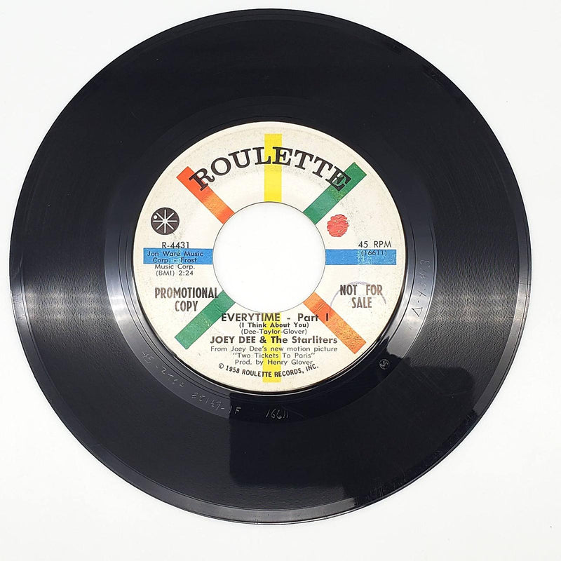 Joey Dee & The Starliters Everytime I Think About You 45 RPM Record 1962 PROMO 1