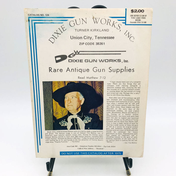 Dixie Gun Works Catalog No 124 Rare Antique Gun Supplies Union City Tennessee 1